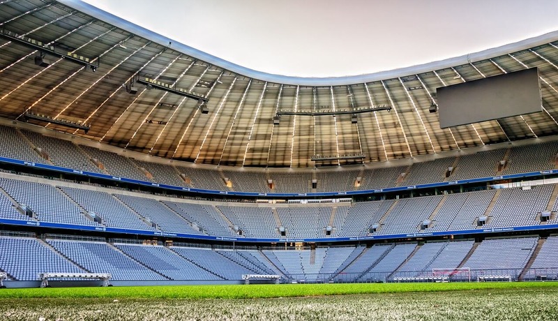 Empty stadium in Germany